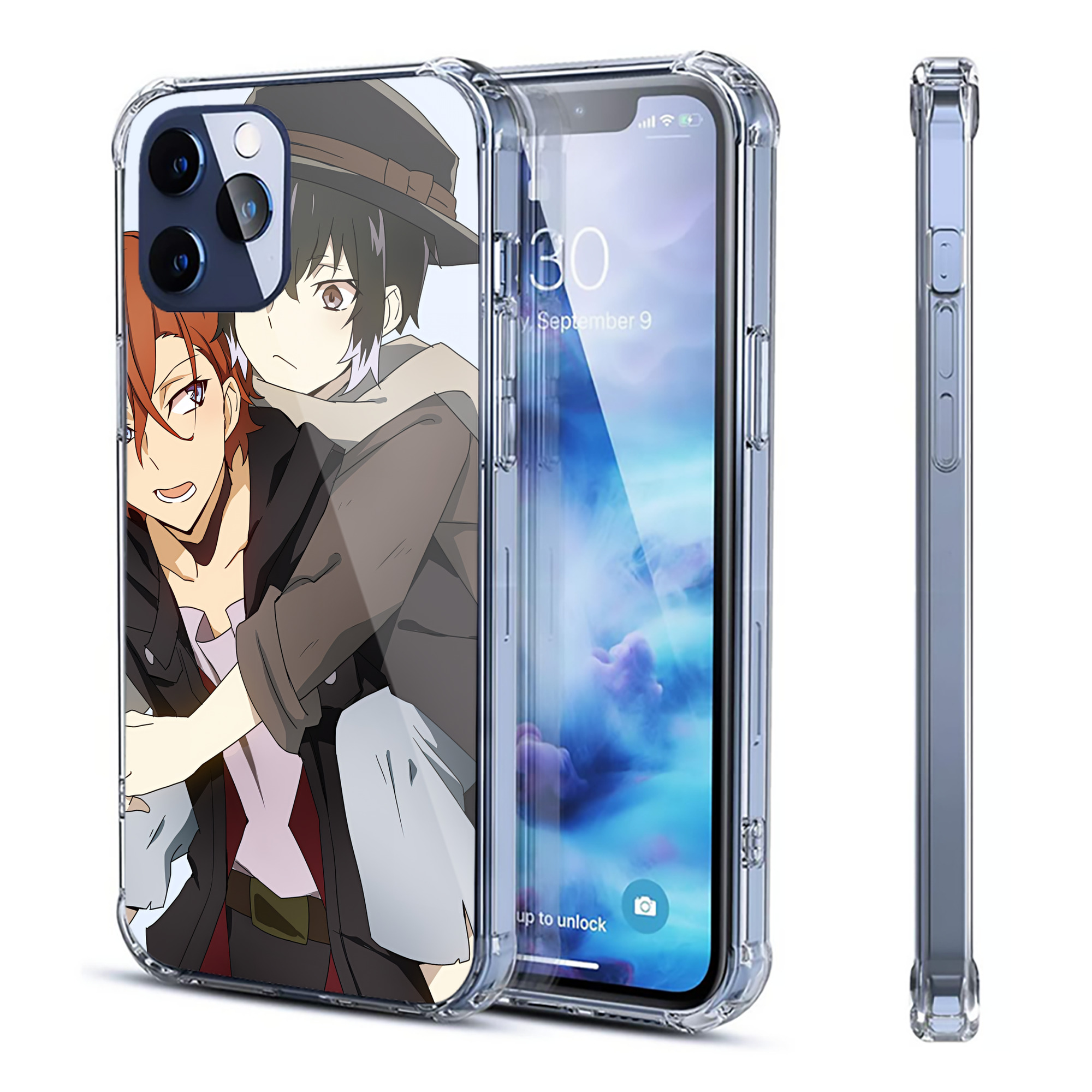 （画像用） 文豪ストレイドッグス Bungo Stray Dogs 【iPhone 12シリーズ対応】透明スマホケース（クリアソフトケース）